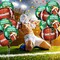 Football Balloons Set - Field & Foil Balloons for Tailgate Game Day Theme Supplies - Birthday Party Decorations (12 Pieces)